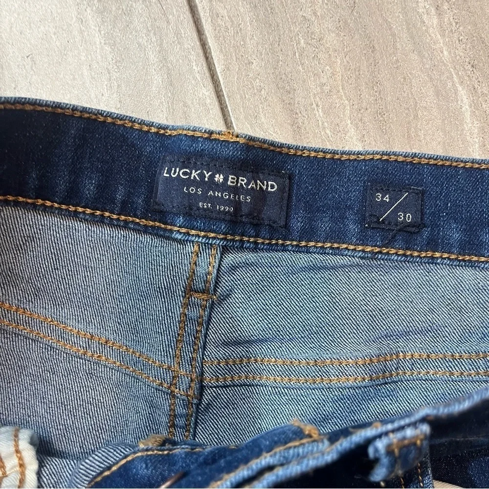 Lucky Brand Medium Wash Mens 410 Authentic Slim 34/30
